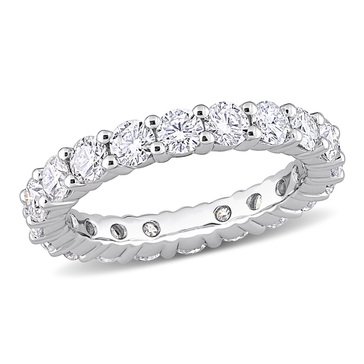 Sofia B. Sterling Silver 2 1/2 cttw Moissanite Stackable Eternity Band