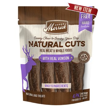 Merrick Natural Cuts with Real Venison Medium Dog Chews