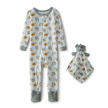 Wanderling Baby Boys' Hot Lion Zip Fronted Coverall with Blankey Buddy
