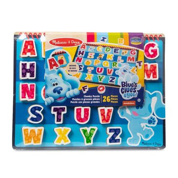 Melissa & Doug Blue's Clues & You Wooden Chunky Puzzle - Alphabet