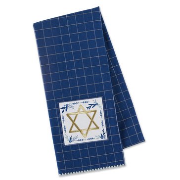 Hanukkah Star of David Embellished Kitchen Towels