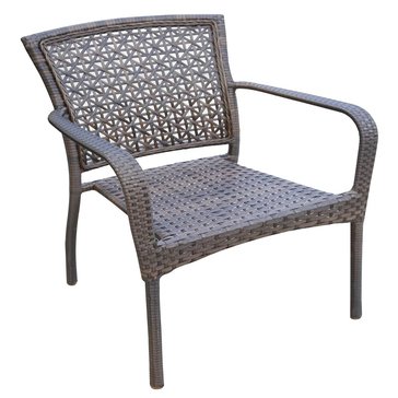 Harbor Home Bettany Wicker Stack Chair