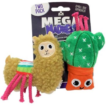 Mega Madness Llama Set 2 Pack Dog Toy
