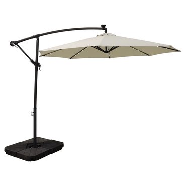 Harbor Home 10x8' Solar LED Offset Umbrella