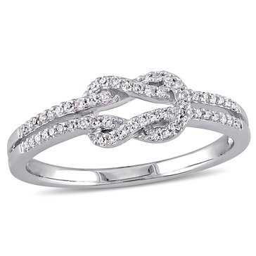 Sofia B. 1/6 cttw Diamond Double Knot Ring