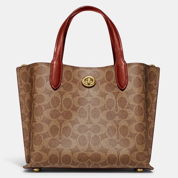 Coach Coated Canvas Signature Willow Tote