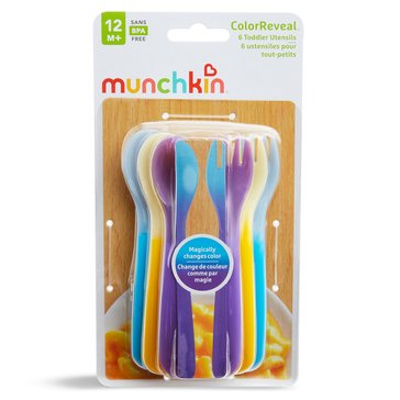 Munchkin ColorReveal Color Changing Toddler Utensils, 6-pacl