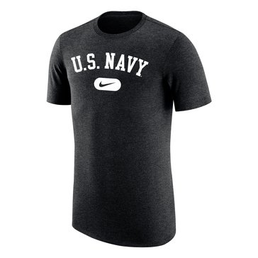 Nike United States Navy Swoosh Tag Mens Tri Blend Short Sleeve Tee