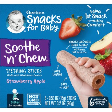 Gerber Soothe And Chew Strawberry Apple