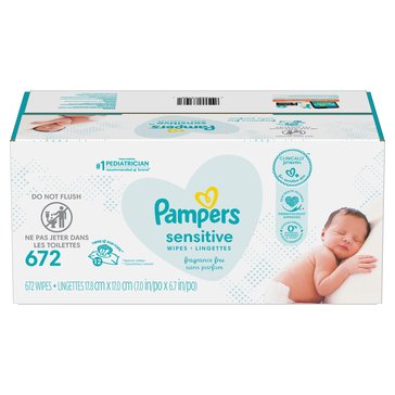 Pampers Sensitive Baby Wipes, 672-count