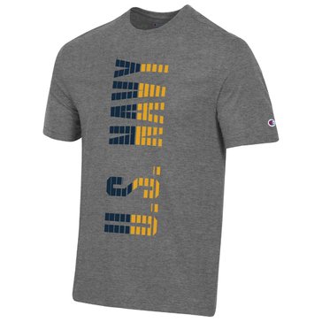 Champion Men's USN Vertical Graphite Super Fan Tee