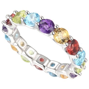 Multi-Color Eternity Band