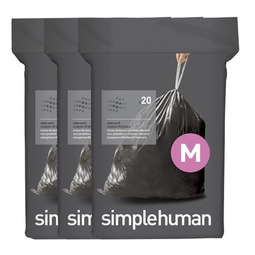 simplehuman Odorsorb M Liners 60-pack