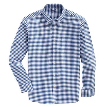 Vineyard Vines Men's Classic Fit Ginghm On The Go BRR Long Sleeve Woven Shirt