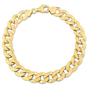 Sofia B. 18K Yellow Gold Plated Sterling Silver Curb Link Chain Bracelet