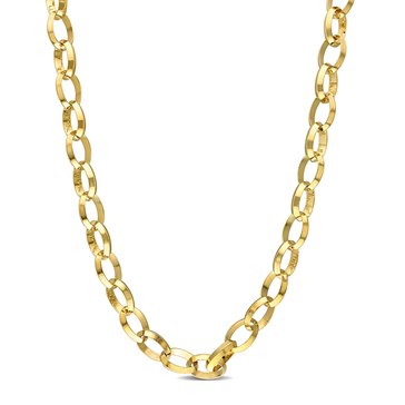 Sofia B. 18K Yellow Gold Plated Sterling Silver Rolo Chain Necklace