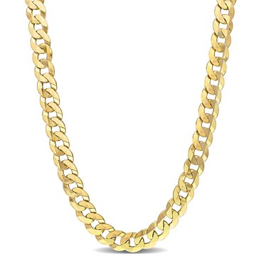 Sofia B. 18K Yellow Gold Plated Sterling Silver Curb Link Chain Necklace 