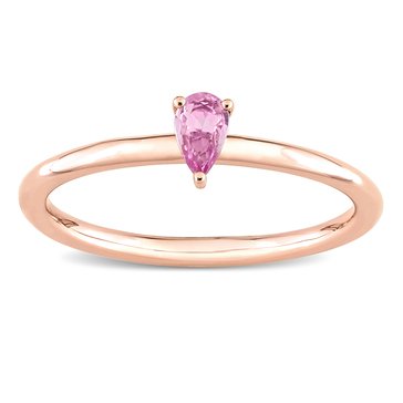 Sofia B. 1/4 ct Pink Sapphire Pear-Shape Stackable Ring