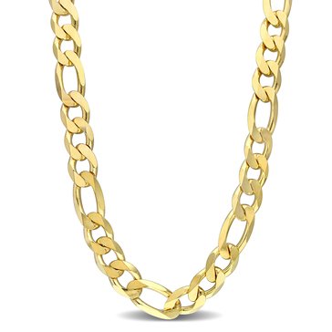 Sofia B. 18K Yellow Plated Sterling Silver Figaro Necklace