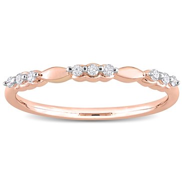 Sofia B. 1/10 cttw Diamond Rose Plated Promise Ring