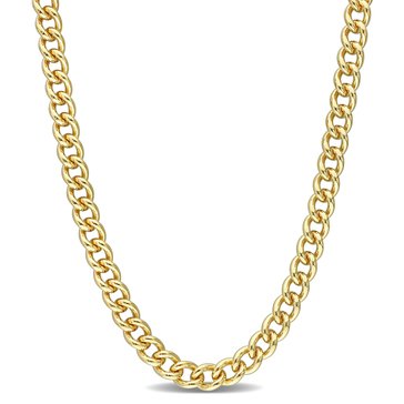 Sofia B. Yellow Plated Sterling Silver Curb Link Necklace