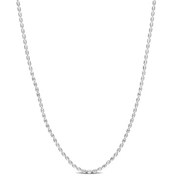Sofia B. Sterling Silver Oval Ball Chain Necklace