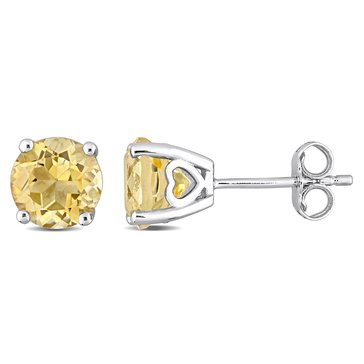 Sofia B. 2 1/2 cttw Citrine Solitaire Stud Earrings