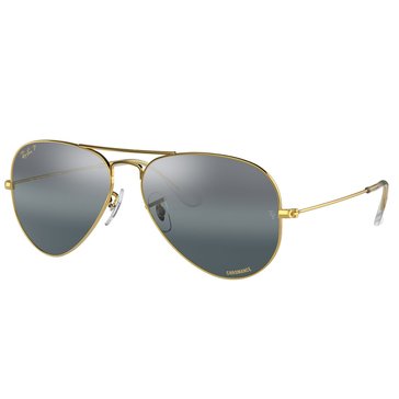 Ray-Ban Unisex Aviator Large Metal Polarized Sunglasses