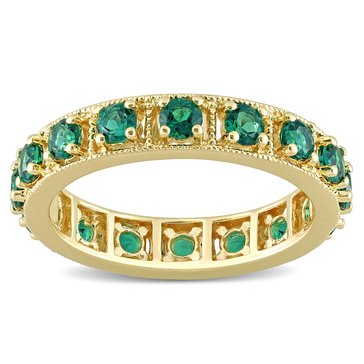 Sofia B. 1 2/5 cttw Created Emerald Fashion Ring