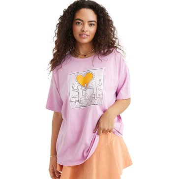 Aerie Women's Oversized Graphic Boyfriend Tee