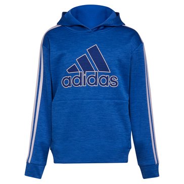Adidas Big Boys' 3-Stripe Life Hooded Pullover