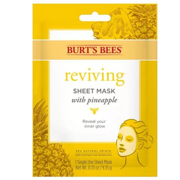Burts Bees Reviving Sheet Mask with Pineapple
