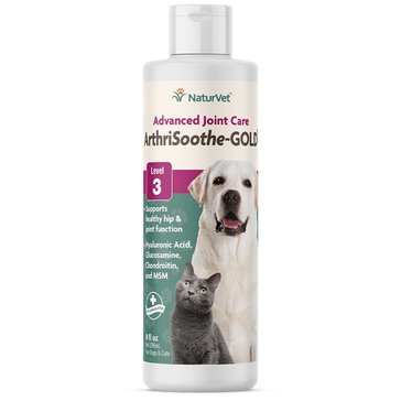 NaturVet Arthrisoothe Gold Advanced Joint Care Level 3 Liquid 8oz_D