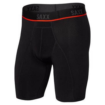 Saxx Men's Kinetic Light Compression Mesh Long Leg Boxer Briefs