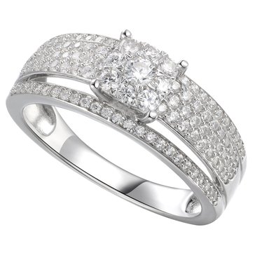 Cubic Zirconia Bridal Ring