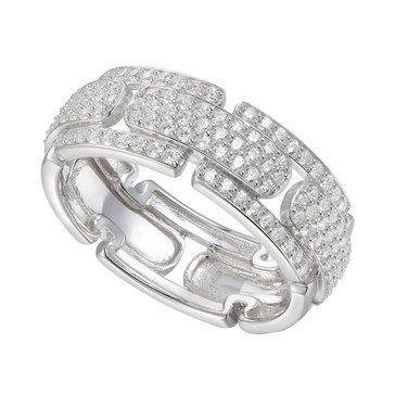 Cubic Zirconia Pave Band