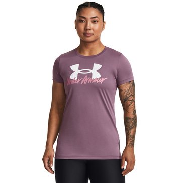 Under Armour Womens Tech Graphic Short Sleeve Top