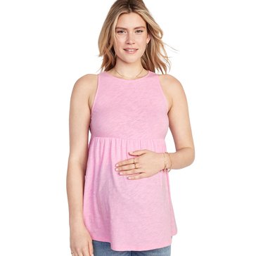 Old Navy Maternity Sleeveless High Neck Peplum Tank