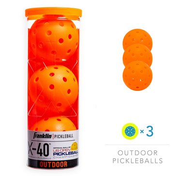 Franklin Sports 3PK X-40 Outdoor Pickleballs