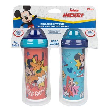 Disney Mickey Insulated Sippy Cup, 2-Pack