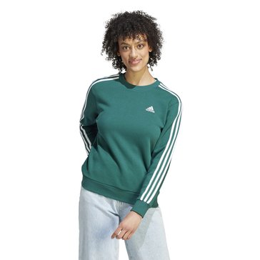 Adidas Women's Essential Three Stripe Fleece Crew