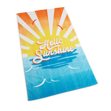 Harbor Home Hello Sunshine Beach Towel