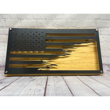 Custom Coin Holders Patriot Tattered American Flag 