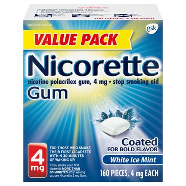 Nicorette White Ice Mint Gum, 4mg