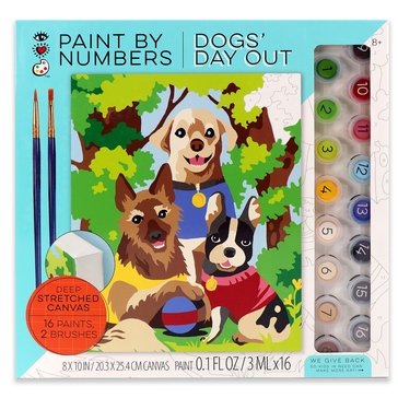 Paint By Numbers Dogs Day Out Paint Set