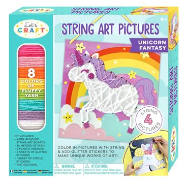 Lets Craft String Art Pictures Unicorn Arts and Craft Set