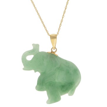 Imperial Jade Elephant Pendant