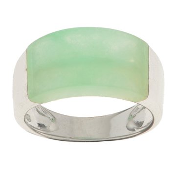 Imperial Dyed Jade Bold Band Ring