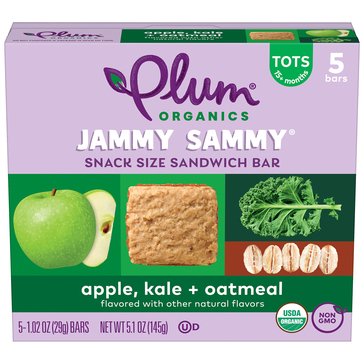 Plum Organics Jammy Sammy, Apple Kale