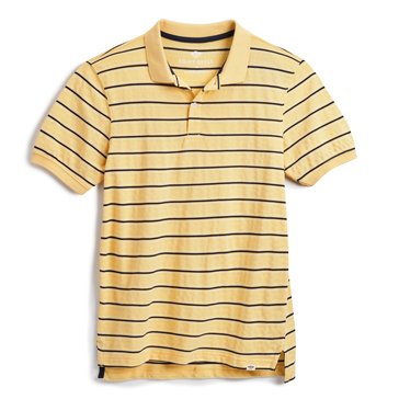 Eight Bells Men's Short Sleeve Pique Jersey Textured Polo Shirt 